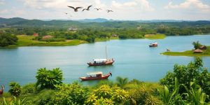 Lake Victoria with communities collaborating for sustainability.